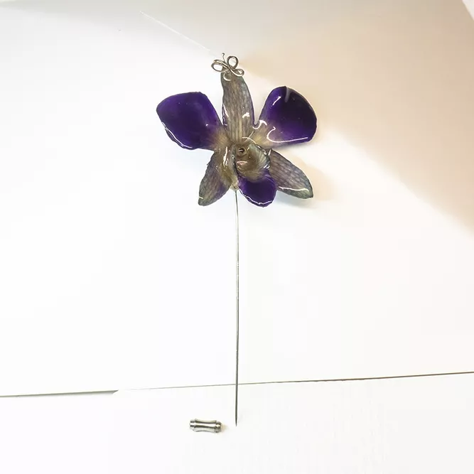 Aguja Orquídea Azul/Morado