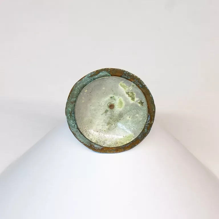 Anillo Cobre Verde Gris