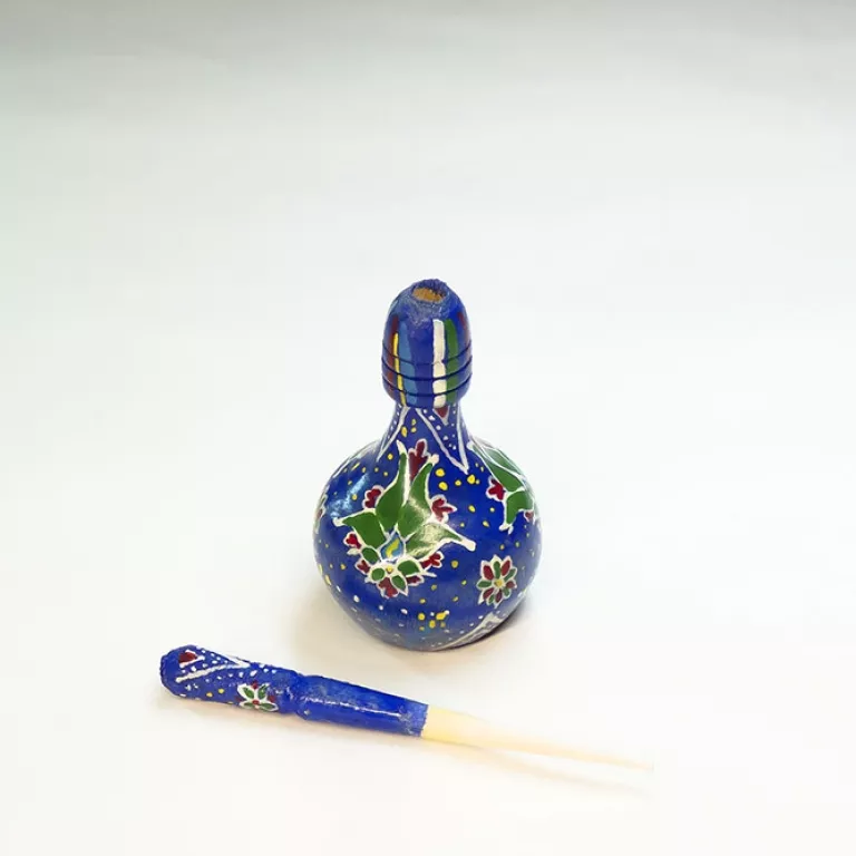 Botella Madera Azules/Verdes