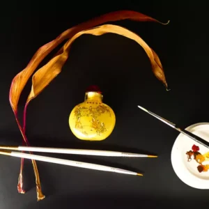 Botella Vidrio Fondo Crema Pequeña