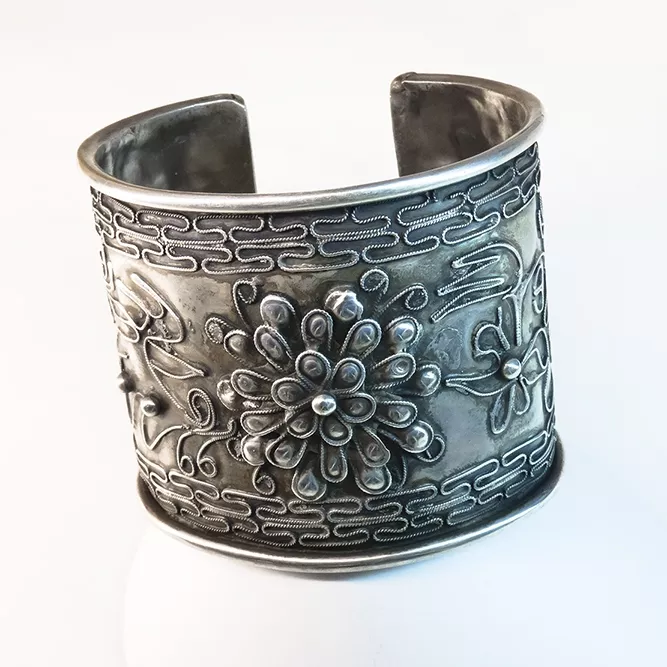 Brazalete Étnico Maxi Flor Central