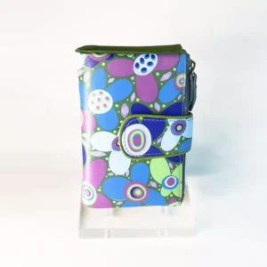 Cartera Mediana Flores Verdes