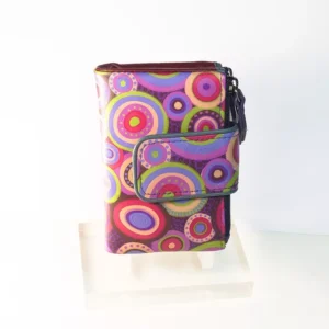 Cartera Mini Circulos Morados