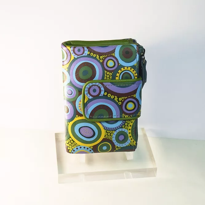 Cartera Mini Circulos Verdes