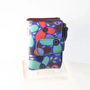 Cartera Mini Flores Morados