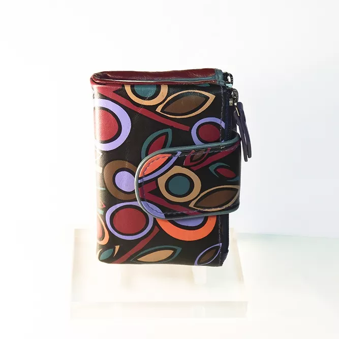 Cartera Mini Tallos Morados