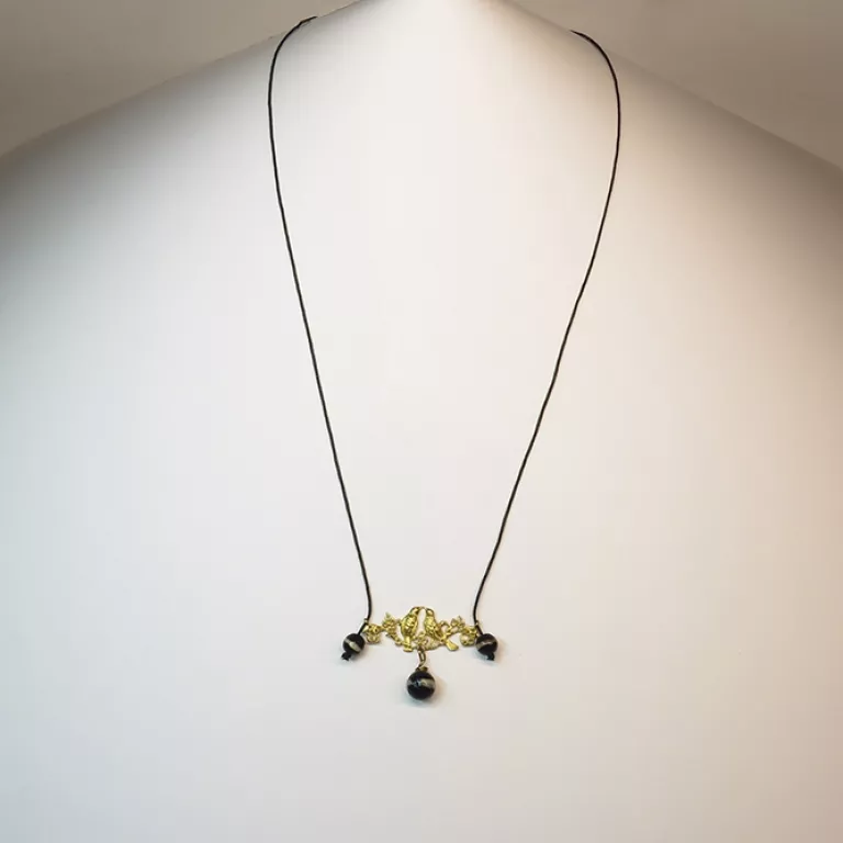 Colgante Ajustable Pajaritos Tonos Negros