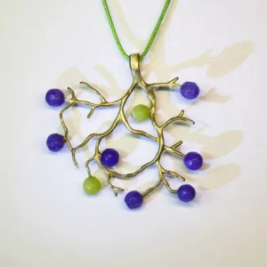 Colgante Árbol Morado Verde