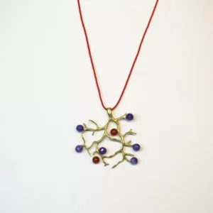 Colgante Árbol Morado y Miel