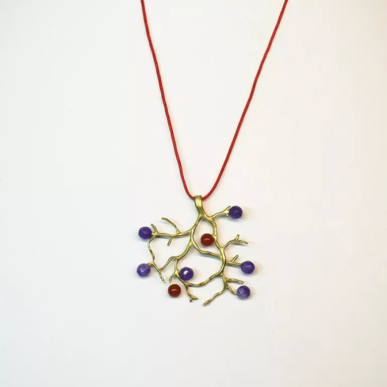 Colgante Árbol Morado y Miel