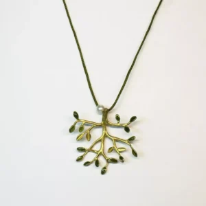 Colgante Árbol Verde Hilo Verde