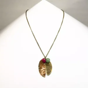 Colgante Cobre 2 Chapas Media Luna