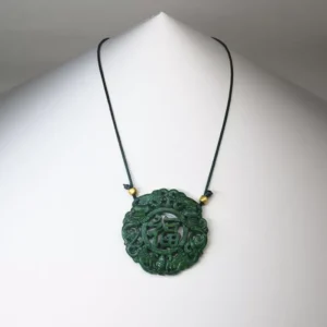 Colgante Jade Verde Cordón verde