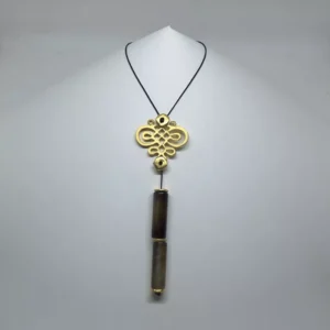Colgante Modernista 2 Ágatas Tubulares