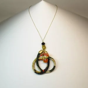 Colgante Nudo Pétalo Verdes