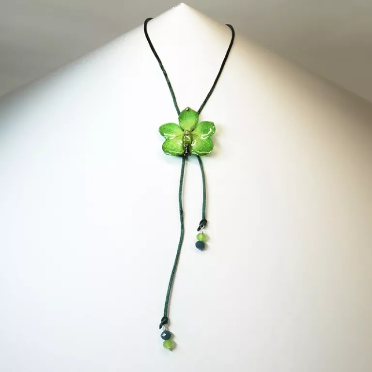 Colgante Orquídea Enana Verde