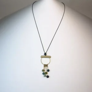 Colgante 7 Ágatas Verdes