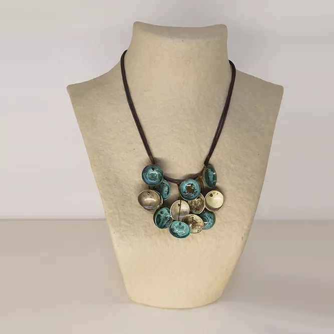 Collar Cobre Cazoletas Doble