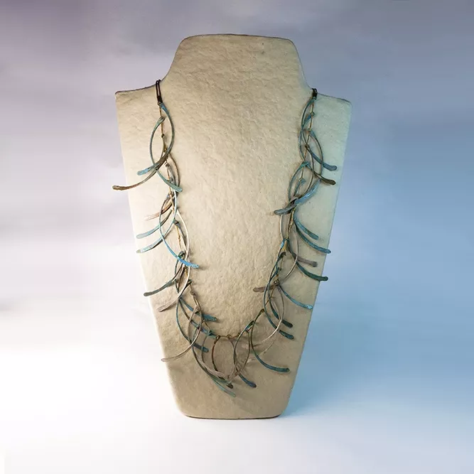 Collar Cobre Lagrimas Largo