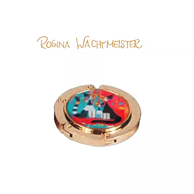 Cuelga Bolsos Gatos Fondo Rojo