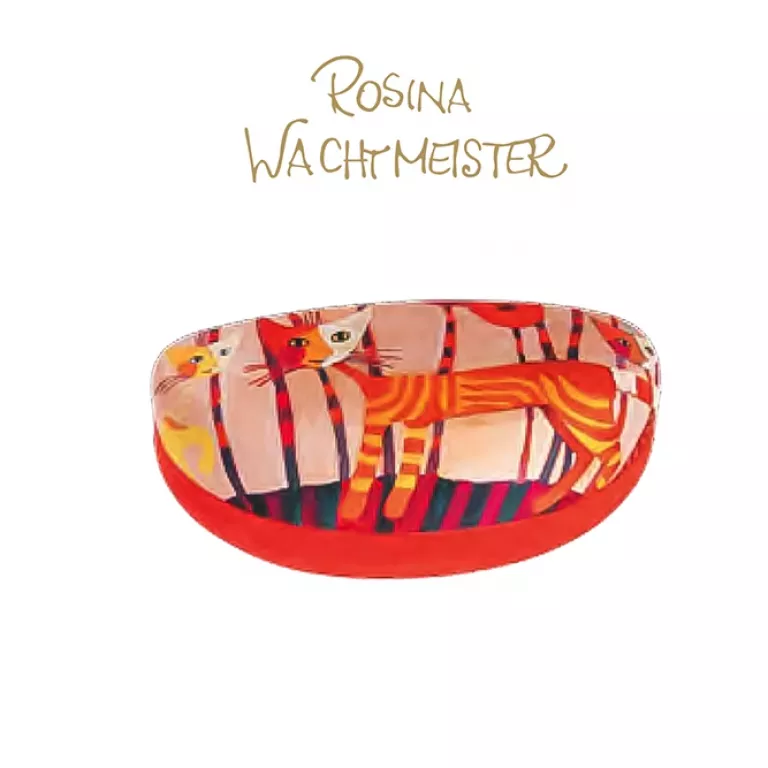 Funda Gafas Grande Gatos Rosina Naranjas