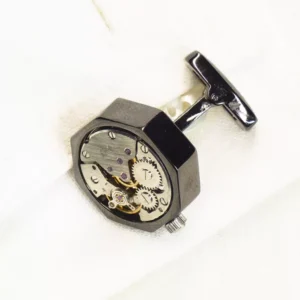 Gemelos Forma Reloj Hexagonal Negro