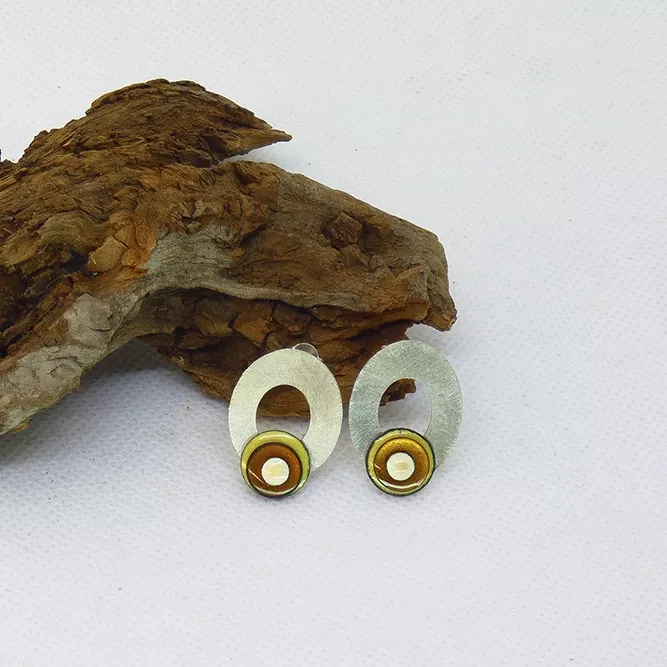 Pendientes Jasmín Plata