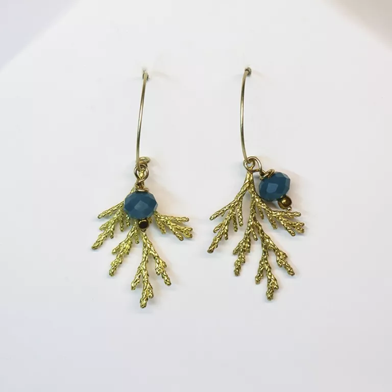 Pendientes Abeto Verde Cerúleo