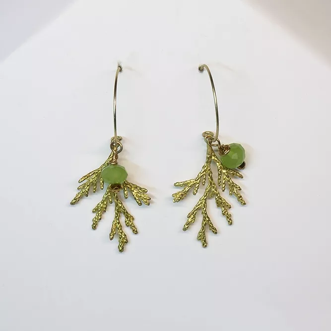 Pendientes Abeto Verde Manzana