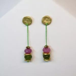 Pendientes Hilo Verde 2 Jades