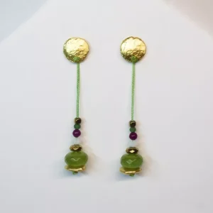 Pendientes Hilo Verde Jade