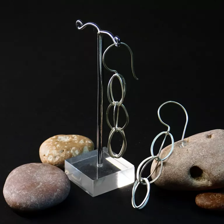 Pendientes Plata 3 Huecos