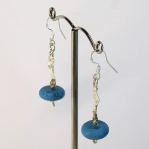 Pendientes Plata Turquesa Miniatura