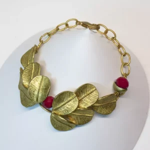 Pulsera Dos Racimos Rojo