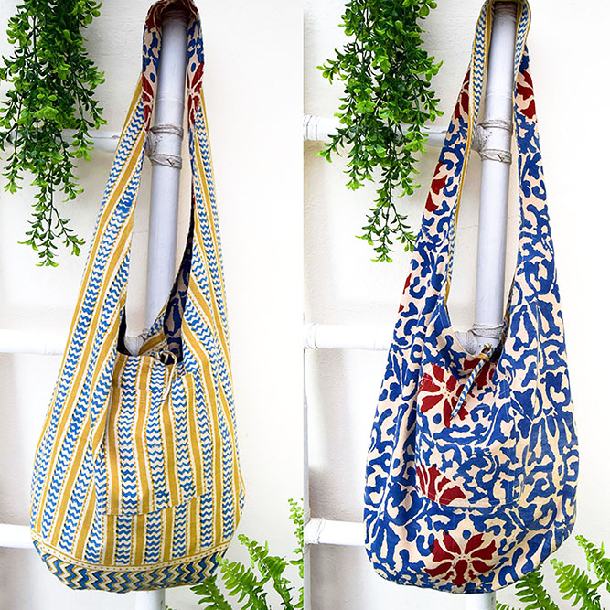 Bolso Reversible Algodón 1 asa M150