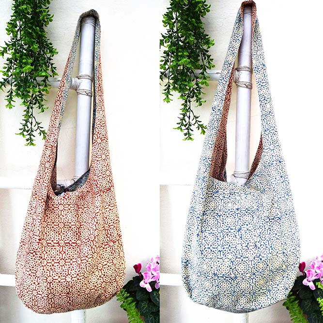 Bolso Reversible Algodón 1 Asa M153