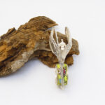 Anillo Escultura único en plata y esmalte al fuego