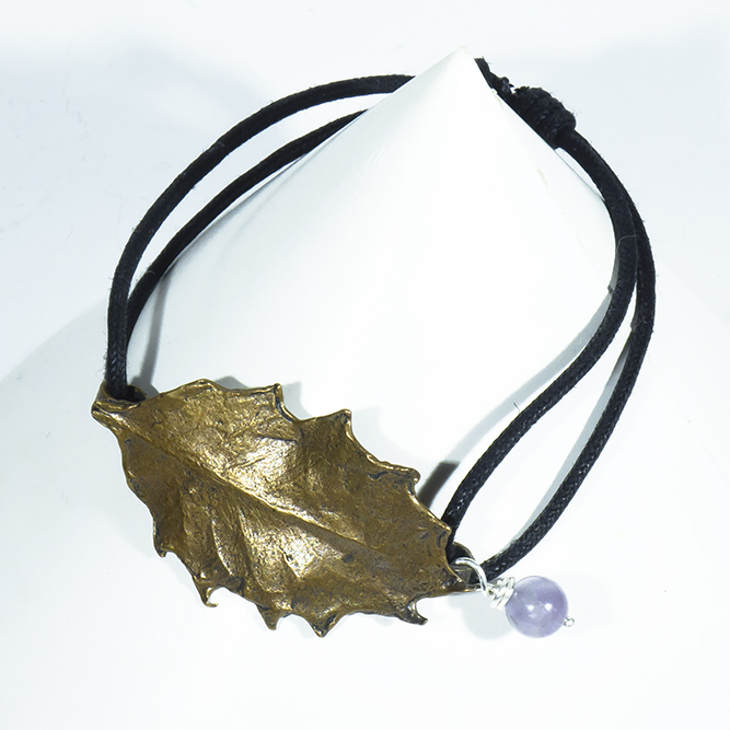 Pulsera Bronce Acebo-Amatista
