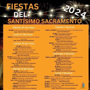 Programación de las Fiestas del Santísimo Sacramento de Villares de la Reina, Salamanca